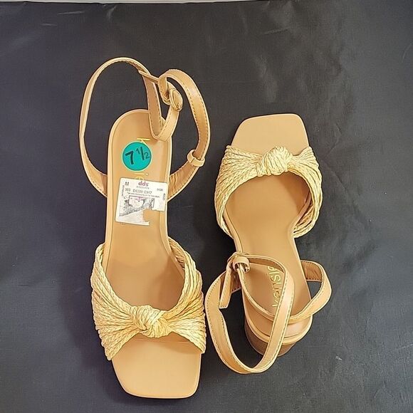 BRAND NEW KENSIE KAIKO SQUARE OPEN TOE BLOCK HEEL SANDAL - Picture 5 of 16